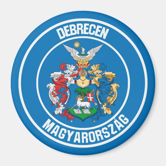 Debrecen Round Emblem Magneet (Voorkant)
