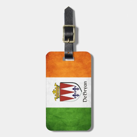 DeBryan Irish Flag Bagagelabel (Voorkant verticaal)
