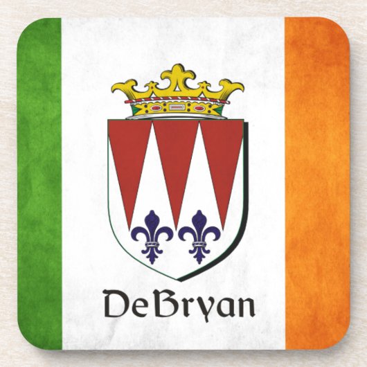 DeBryan Irish Flag Bier Onderzetter (Voorkant)