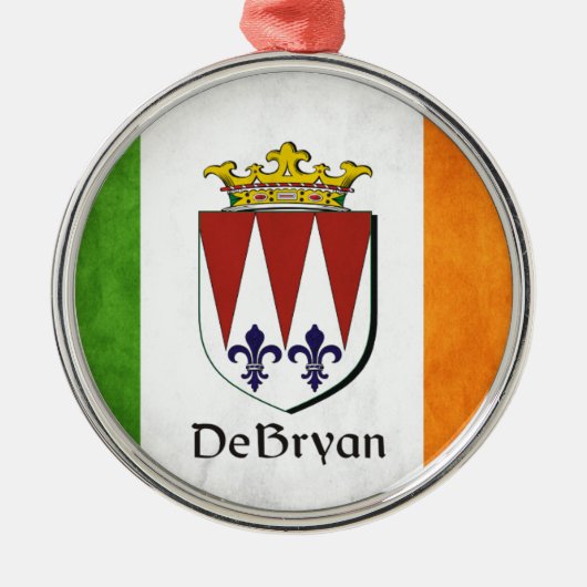 DeBryan Irish Flag Metalen Ornament (Voorkant)