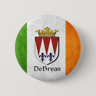 DeBryan Irish Flag Ronde Button 5,7 Cm