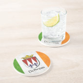 DeBryan Irish Flag Zandsteen Onderzetter (Zijkant)