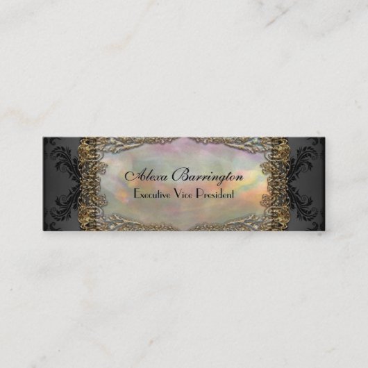 Debsaulea Skinny Elegant Professional Mini Visitekaartje (Voorkant)