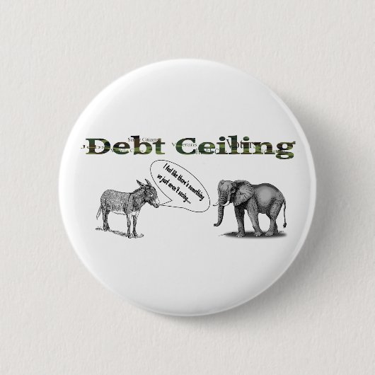 Debt Ceiling Camouflage Button (Voorkant)