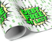 Debt Free At Last Cadeaupapier (Rol Hoek)