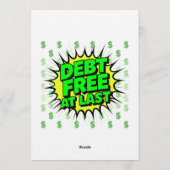 Debt Free At Last Kaart (Achterkant)