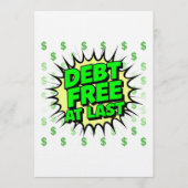 Debt Free At Last Kaart (Voorkant)