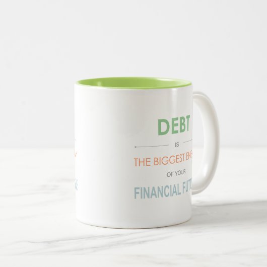 Debt is de grootste vijand Dave Ramsey mok koffie (Voorkant rechts)