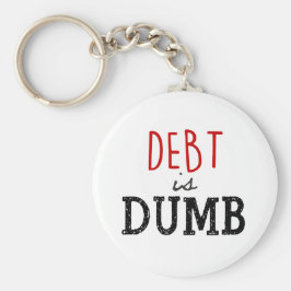 Debt is stom Dave Ramsey Sleutelhanger