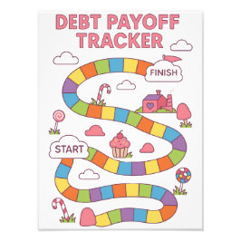 Debt Payoff Snoep Tracker Foto Afdruk