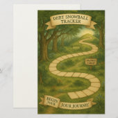 Debt Snowball Tracker Spel Avontuur Briefpapier (Voorkant / Achterkant)