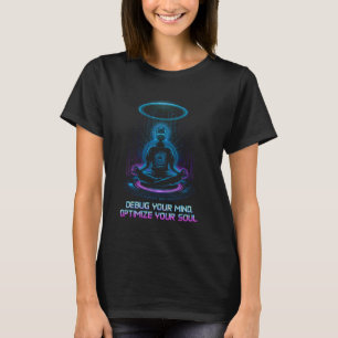 Debug je geest Optimaliseer je ziel Meditatie Yoga T-shirt