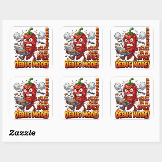 Debug Mode Grappige sticker Programmeur sticker | (Vel)