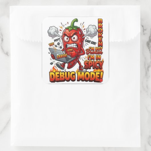 Debug Mode Grappige sticker Programmeur sticker | (Tas)