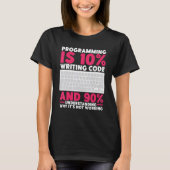 Debugging Definition Funny Coding Programming is T-shirt (Voorkant)