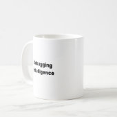 Debugging Intelligence Mok – Grappig Cadeau voor A (Voorkant links)