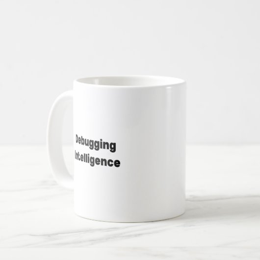 Debugging Intelligence Mok – Grappig Cadeau voor A (Voorkant links)