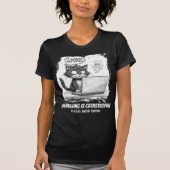 Debugging Is Catastrophic Coding Cat Humor T-shirt (Voorkant)