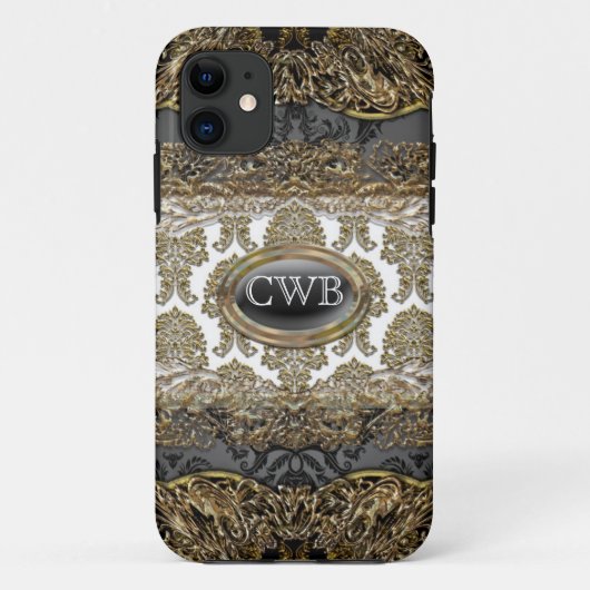 Debusschère Damask Victoriaans Case-Mate iPhone Case (Achterkant)