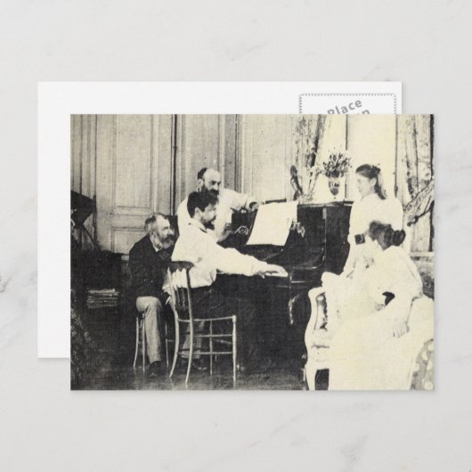 debussie 1893 briefkaart (Voorkant / Achterkant)