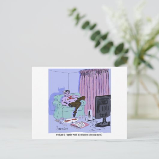 Debussy's Prélude à l'après-midi d'un faune Feestdagenkaart (Staand voorkant)