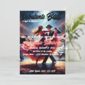 Debutante Ball Cotillion Ballroom Dancing Kaart (Staand voorkant)
