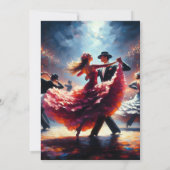 Debutante Ball Cotillion Ballroom Dancing Kaart (Achterkant)