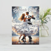 Debutante Ball Cotillion Ballroom Dancing Kaart (Staand voorkant)