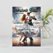 Debutante Ball Cotillion Ballroom Dancing Kaart (Staand voorkant)