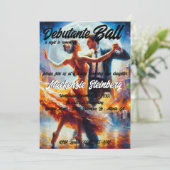 Debutante Ball Cotillion Ballroom Dancing Kaart (Staand voorkant)