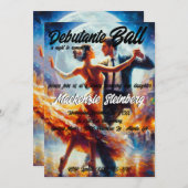 Debutante Ball Cotillion Ballroom Dancing Kaart (Voorkant / Achterkant)