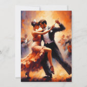 Debutante Ball Cotillion Ballroom Dancing Kaart (Achterkant)