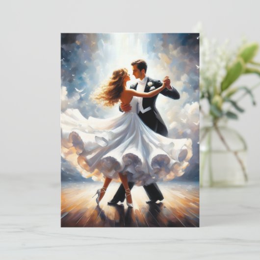 Debutante Ball Cotillion Ballroom Dancing Kaart (Staand voorkant)