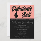 Debutante Ball Cotillion Ballroom Dancing Kaart (Achterkant)