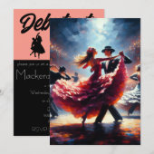 Debutante Ball Cotillion Ballroom Dancing Kaart (Voorkant / Achterkant)