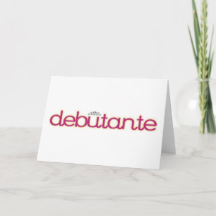 Debutante Collectie...Dank je, moeder! Bedankkaart