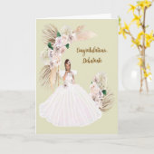 Debutante Gefeliciteerd Kaart (Gele Bloem)