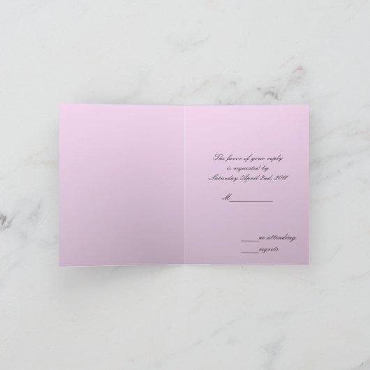 Debutante in Silhouette RSVP (Binnen)