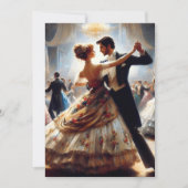 Debutantenbal Cotillion Balzaal Dansen Kaart (Voorkant)