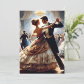 Debutantenbal Cotillion Balzaal Dansen Kaart (Staand voorkant)