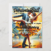 Debutantenbal Cotillion Balzaal Dansen Kaart (Voorkant)