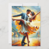 Debutantenbal Cotillion Balzaal Dansen Kaart (Achterkant)