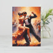 Debutantenbal Cotillon Balzaal Dansen Kaart (Staand voorkant)