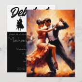 Debutantenbal Cotillon Balzaal Dansen Kaart (Voorkant / Achterkant)