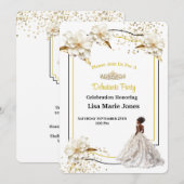 Debutantenfeest Uitnodiging (Voorkant / Achterkant)