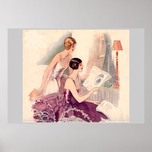 Debuut circa 1920's Vintage Poster (Voorkant)