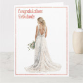 Debuutjuffrouw Felicitaties Kaart (Voorkant)