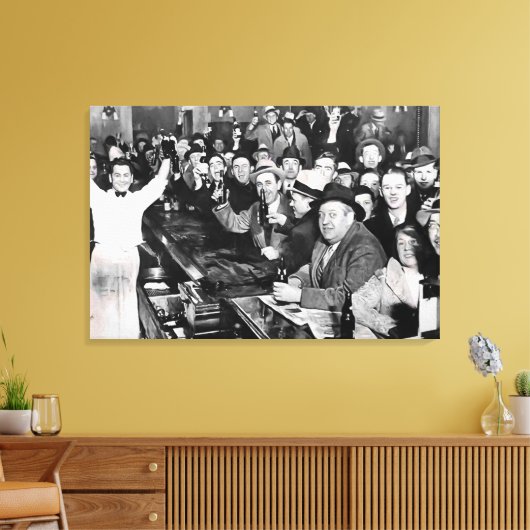 DEC 5 van 1933. VERBOD VERSTREKT PASSEND Canvas Afdruk (Insitu (Woonkamer))