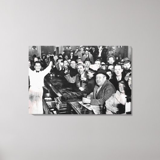 DEC 5 van 1933. VERBOD VERSTREKT PASSEND Canvas Afdruk (Voorkant)