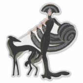 Dec Honden- en Dames Vinyl Sticker (Voorkant)